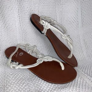 COLIN STUART White Sandals 8.5